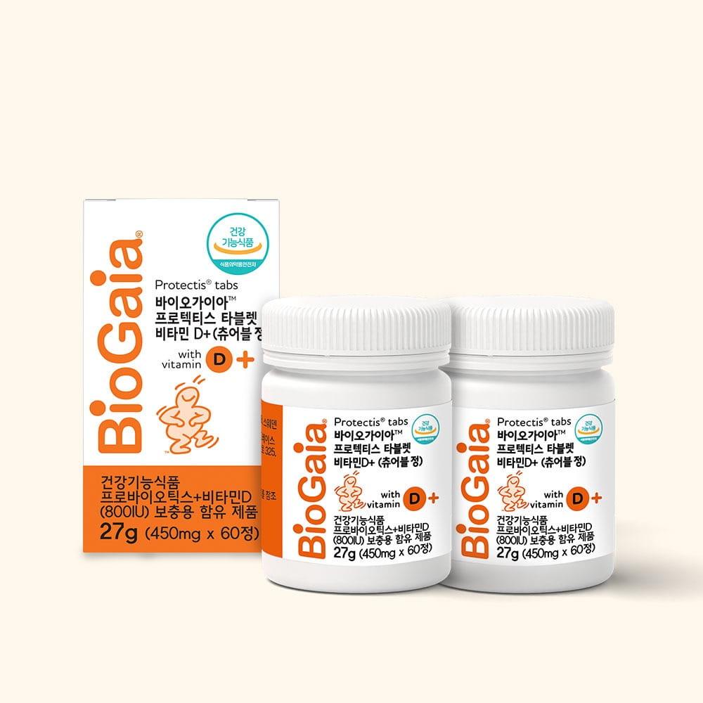 [4개월분]바이오가이아 프로텍티스 타블렛 비타민D+ 60정